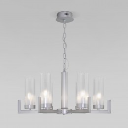 Подвесная люстра со стеклянными плафонами 60133/6 серебро Eurosvet
