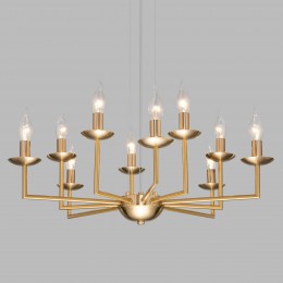 Подвесная люстра в классическом стиле 60150/10 латунь Eurosvet
