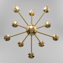 Подвесная люстра в классическом стиле 60150/10 латунь Eurosvet