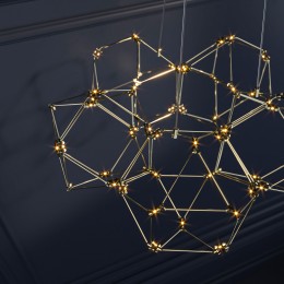 Подвесная светодиодная люстра 90169/5 медь Eurosvet