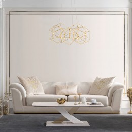 Подвесная светодиодная люстра 90169/5 медь Eurosvet