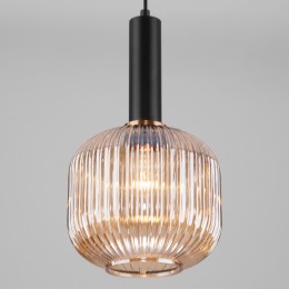 Подвесной светильник со стеклянным плафоном 50182/1 янтарь Eurosvet