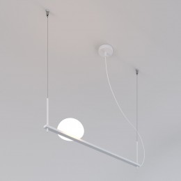 Подвесной светильник со стеклянным плафоном 70145/1 белый Eurosvet