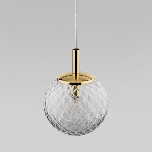 Подвесной светильник со стеклянным плафоном 759 Cadix Gold TK Lighting