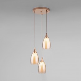 Подвесной светильник со стеклянными плафонами 50085/3 золото Eurosvet