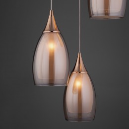 Подвесной светильник со стеклянными плафонами 50085/3 золото Eurosvet