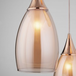 Подвесной светильник со стеклянными плафонами 50085/3 золото Eurosvet