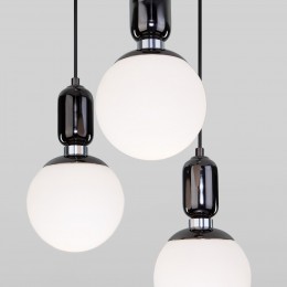 Подвесной светильник со стеклянными плафонами 50151/3 черный жемчуг Eurosvet