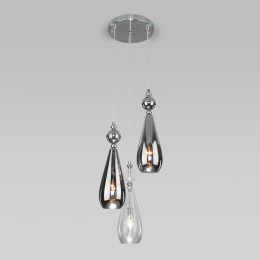 Подвесной светильник со стеклянными плафонами 50202/3 хром Eurosvet