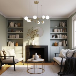 Подвесной светильник со стеклянными плафонами 70146/8 латунь Eurosvet