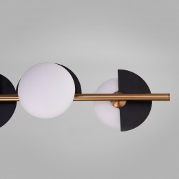 Подвесной светильник со стеклянными плафонами 70149/6 черный/латунь Eurosvet