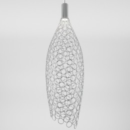 Подвесной светодиодный светильник с металлическим плафоном 90352/1 хром Eurosvet