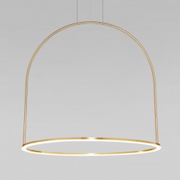 Подвесной светодиодный светильник с регулировкой цветовой температуры и яркости 90323/1 латунь Eurosvet