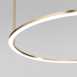 Подвесной светодиодный светильник с регулировкой цветовой температуры и яркости 90323/1 латунь Eurosvet