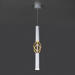 Подвесной светодиодный светильник в стиле лофт 50191/1 LED серебро / золото Eurosvet