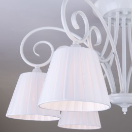 Потолочная люстра с тканевыми абажурами 303/6 белый Bogate's