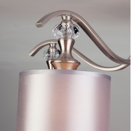 Потолочная люстра с тканевыми абажурами 60070/5 сатин-никель Eurosvet