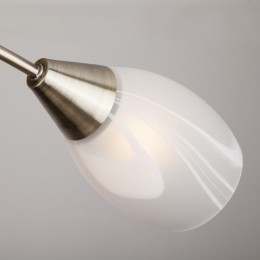 Потолочная люстра со стеклянными плафонами 30100/3 античная бронза Eurosvet