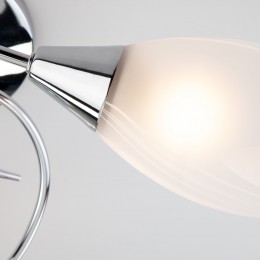 Потолочная люстра со стеклянными плафонами 30100/3 хром Eurosvet