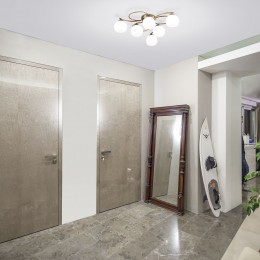 Потолочная люстра со стеклянными плафонами 30144/6 античная бронза Eurosvet