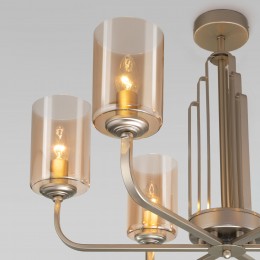 Потолочная люстра со стеклянными плафонами 60138/6 перламутровое золото Eurosvet