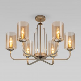 Потолочная люстра со стеклянными плафонами 60138/6 перламутровое золото Eurosvet