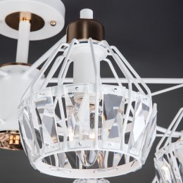 Потолочная люстра в стиле лофт 70075/8 белый Eurosvet