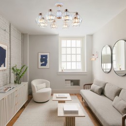 Потолочная люстра в стиле лофт 70075/8 белый Eurosvet