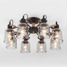 Потолочная люстра в стиле лофт 70111/8 черный Eurosvet