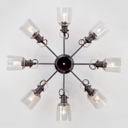 Потолочная люстра в стиле лофт 70111/8 черный Eurosvet