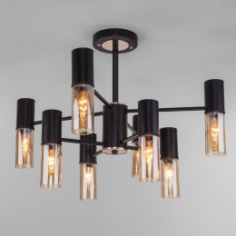 Потолочная люстра в стиле лофт 70125/8 черный Eurosvet