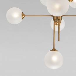 Потолочный светильник cо стеклянными плафонами 50383 латунь Eurosvet