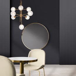 Потолочный светильник cо стеклянными плафонами 50383 латунь Eurosvet