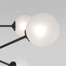 Потолочный светильник со стеклянными плафонами 50383 черный Eurosvet