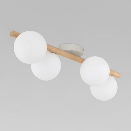 Потолочный светильник со стеклянными плафонами 5769 Estera Wood TK Lighting