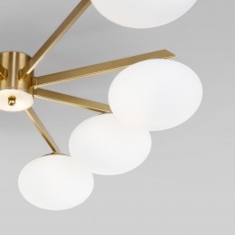 Потолочный светильник со стеклянными плафонами 70220/8 латунь Eurosvet