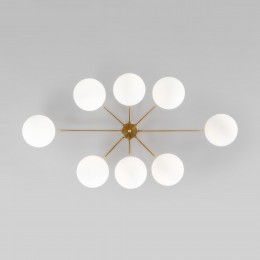 Потолочный светильник со стеклянными плафонами 70220/8 латунь Eurosvet