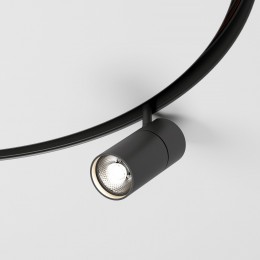 Slim Magnetic Трековый светильник для радиусного шинопровода 12W 4200K Comfi чёрный Ø 800мм 85188/01 Elektrostandard