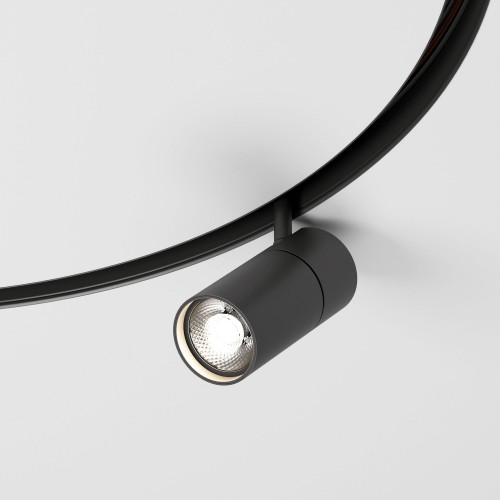 Slim Magnetic Трековый светильник для радиусного шинопровода 12W 4200K Comfi чёрный Ø 800мм 85188/01 Elektrostandard
