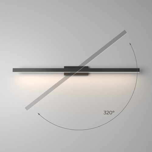 Светильник настенный светодиодный Rino черный 40157/LED Elektrostandard