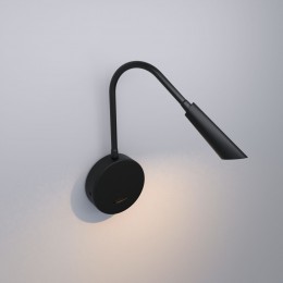 Светильник настенный светодиодный  Stem черный 3000К с USB-портом и выключателем 40120/LED черный Elektrostandard