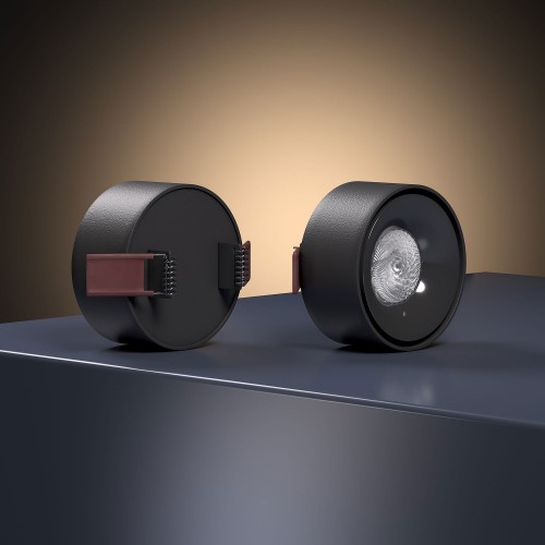 Светильник встраиваемый светодиодный Glam 10W 4000K черный 25095/LED Elektrostandard