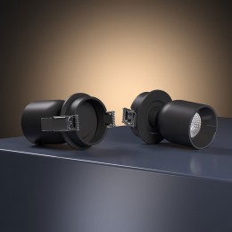 Светильник встраиваемый светодиодный Spot 7W 4000K черный 25093/LED Elektrostandard