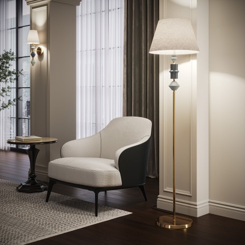 Торшер с декором из керамики 109012 Eurosvet