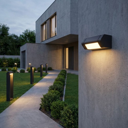 Уличный настенный поворотный светильник DORS 3000K черный 35163/D черный Elektrostandard