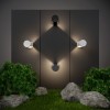 Уличный настенный светодиодный светильник Nimbus IP54 1540 TECHNO LED черный Elektrostandard