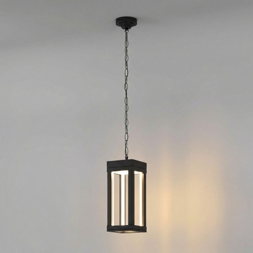 Уличный подвесной светильник Frame 3000K чёрный 1528 TECHNO LED черный Elektrostandard