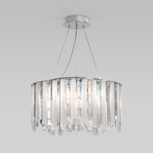 Умный подвесной светильник с хрусталем 101011/6 хром Eurosvet