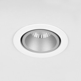 Встраиваемый точечный светодиодный светильник 15267/LED 7W 4200K белый/серебро Elektrostandard