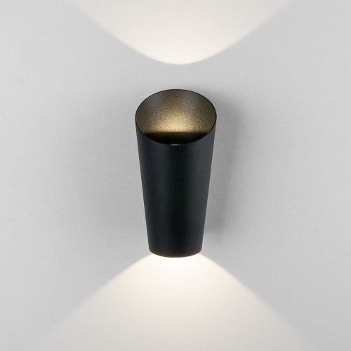Уличный настенный светодиодный светильник Tronc IP54 1539 TECHNO LED черный Elektrostandard
